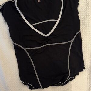 FP Movement by Free People Black Top with White Trim